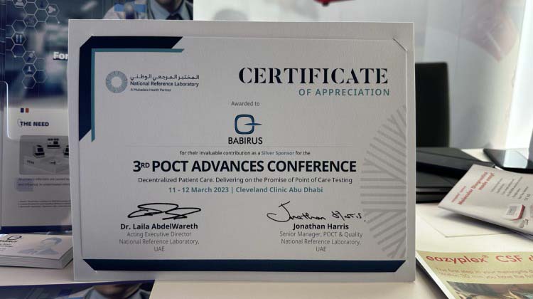 3rd POCT Advances Conference, Cleveland Clinic Abu Dhabi, March 11-12, 2023.