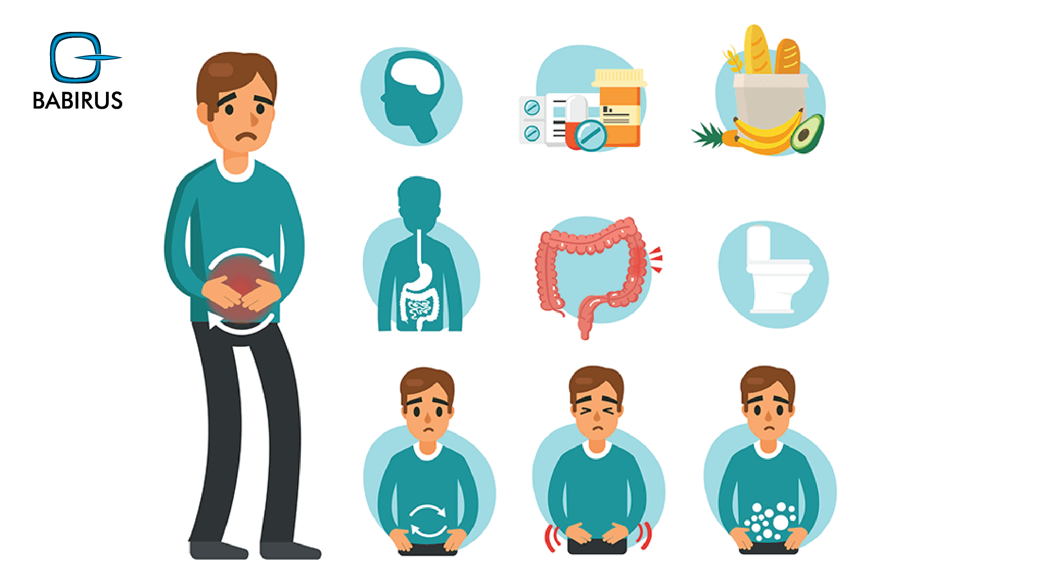  Infographic explaining how fecal biomarker testing helps diagnose digestive conditions like Crohn’s and colitis