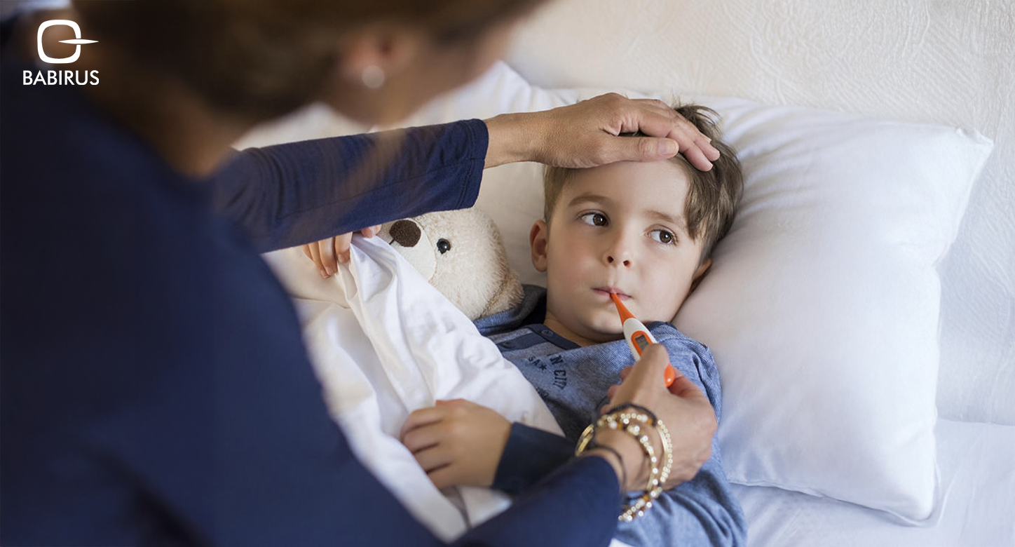 Pediatric immune system testing in UAE showing blood sample analysis and diagnostic tools for recurrent infections in children